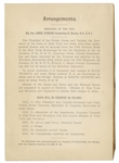 Program From the Opening Ceremonies of the Brooklyn Bridge in 1883